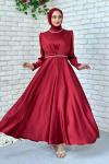 Gemma Abiye Tesettür  Bordo