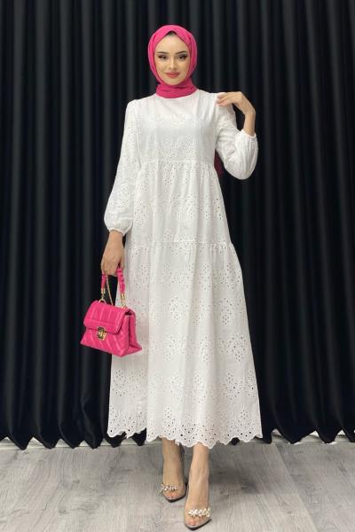 GÖKÇE ELBİSE  Beyaz