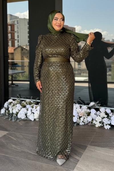 Gülizar Tesettür Abiye Haki