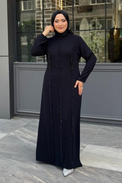 Gülten Tesettür Abiye Siyah