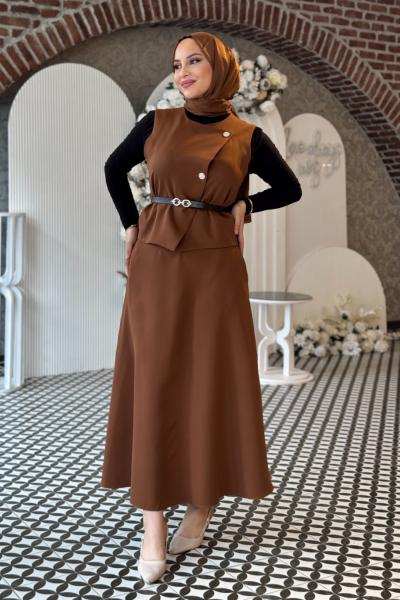 Hümeysa Tesettür Takım Taba