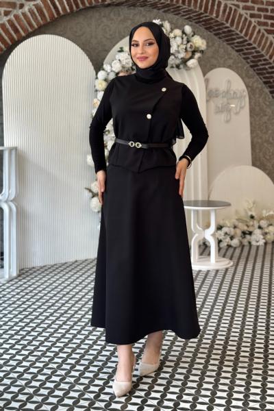 Hümeysa Tesettür Takım Siyah