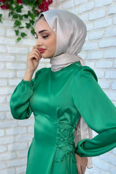 Julide Yanı Çapraz Bağcıklı  Yeşil