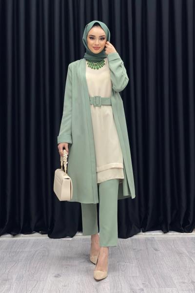 KADER CEKET PANTOLON TAKIM Mint Yeşili