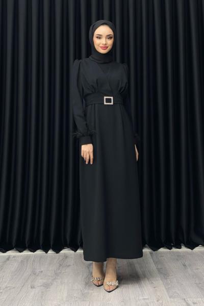 KEVSER ELBİSE Siyah