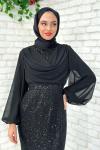 Lara Abiye Tesettür Siyah