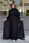 Neslişah Tesettür Abiye Siyah
