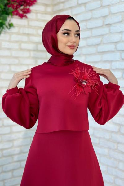 Nihal Güllü Takım Bordo
