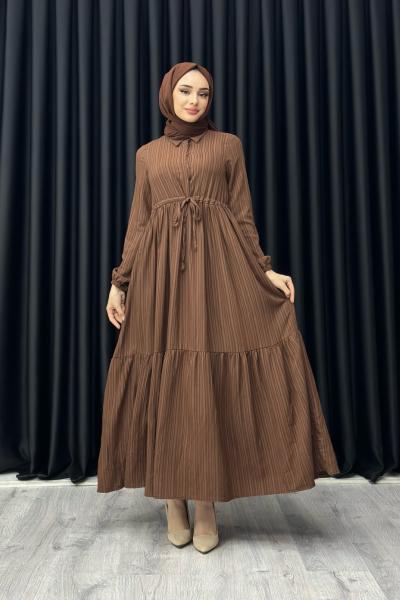 NİLDA ELBİSE Kahverengi