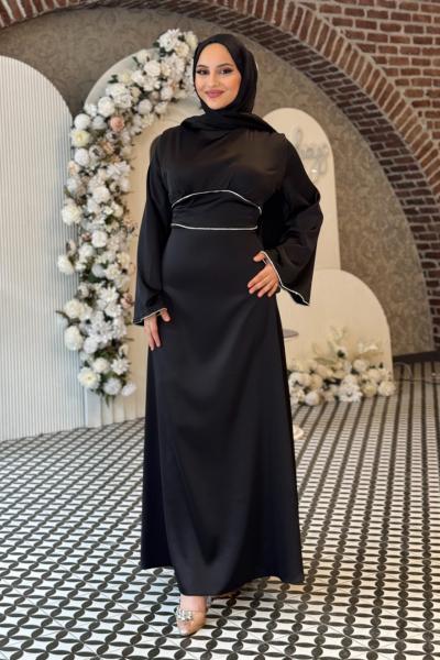 Pınar Tesettür Abiye Siyah