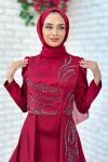 Rose Abiye Tesettür  Bordo