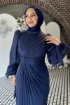 Semanur Tesettür abiye Lacivert