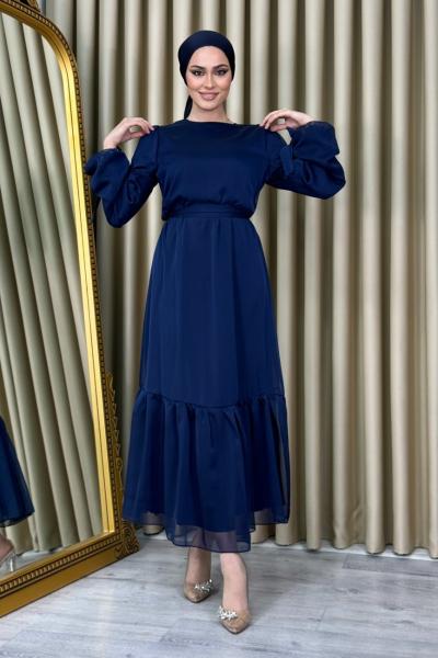 Sena Janjan Elbise Lacivert