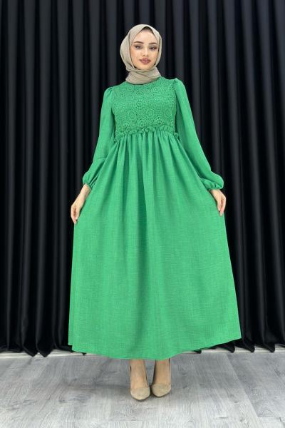 SERPİL ELBİSE Yeşil