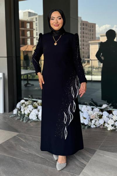 Sevde Tesettür Abiye Siyah