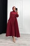 Sevgi Abiye Tesettür Bordo