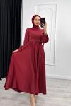 Sevgi Abiye Tesettür Bordo
