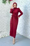 Suzan Abiye Tesettür Bordo