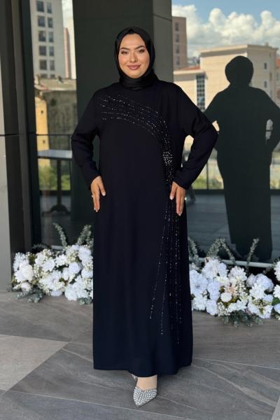 Tana Tesettür Abiye Siyah