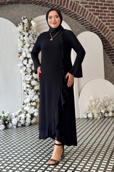 Tansu Tesettür Abiye Siyah