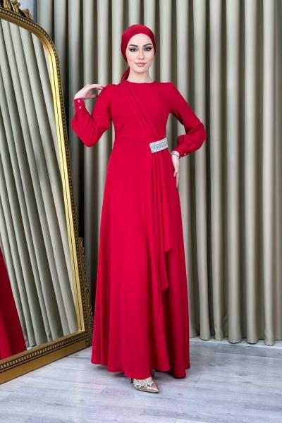 Yelda Abiye Kırmızı