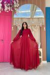 ZEHRA ŞİFON ABİYE Bordo
