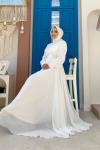 ZEHRA ŞİFON ABİYE Beyaz