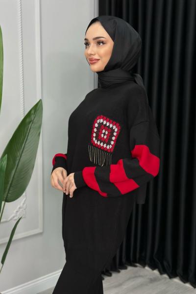 Zerde Cebi Püsküllü Siyah