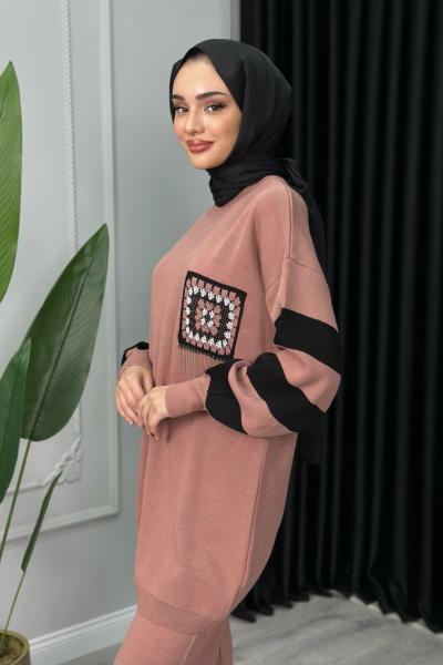 Zerde Cebi Püsküllü Gül