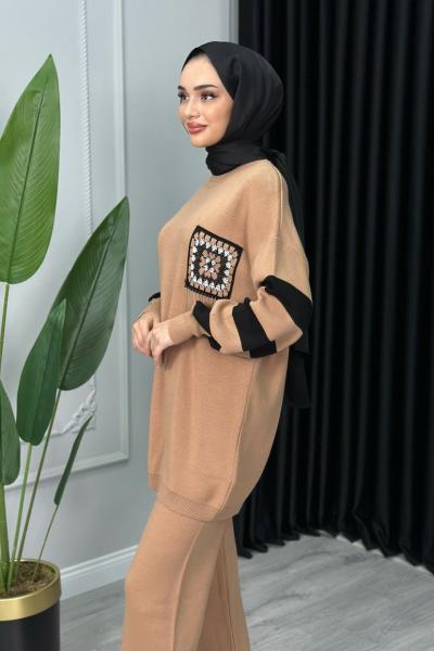 Zerde Cebi Püsküllü Sütlü Kahve