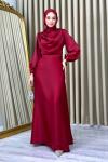 Zeynep Abiye Tesettür Bordo