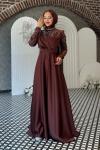 Hülya Abiye Kahverengi