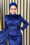 Tülay Tesettür Abiye Lacivert