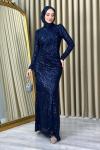 Sinem Pullu Abiye Lacivert