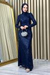 Sinem Pullu Abiye Lacivert