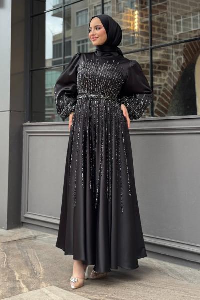 Fahriye abiye Siyah