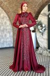 Ceylan Abiye Bordo