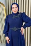 Elif tesettür abiye Lacivert