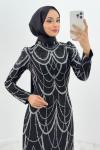 Ahenk tesettür abiye Siyah