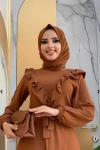 NESLİHAN PANTOLONLU TAKIM Taba