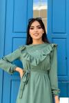 NESLİHAN PANTOLONLU TAKIM Mint Yeşili