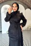 Aliye Tesettür Abiye Siyah