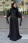 Şahika Tesettür Abiye Siyah
