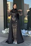 Selma Tesettür Abiye Siyah