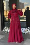 Kumsal Abiye Bordo