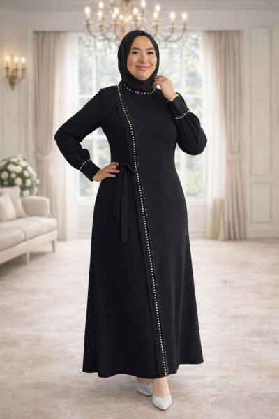 Fikriye Tesettür Abiye Siyah