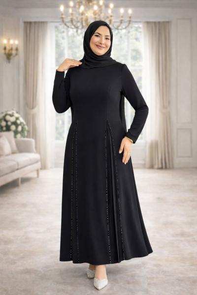 Laren Tesettür Abiye Siyah