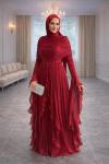 Madonna Abiye Bordo