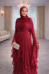 Madonna Abiye Bordo