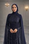 Ayşegül Tesettür Abiye Lacivert